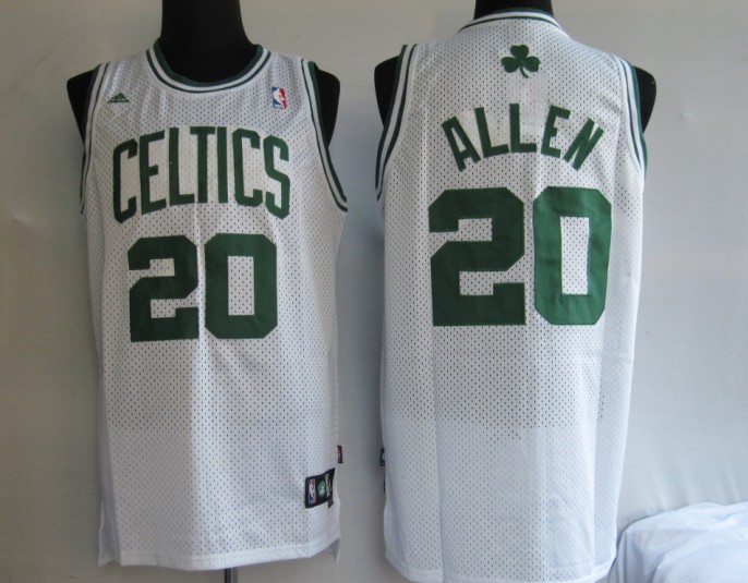  NBA Boston Celtics 20 Ray Allen Home White Swingman Jersey